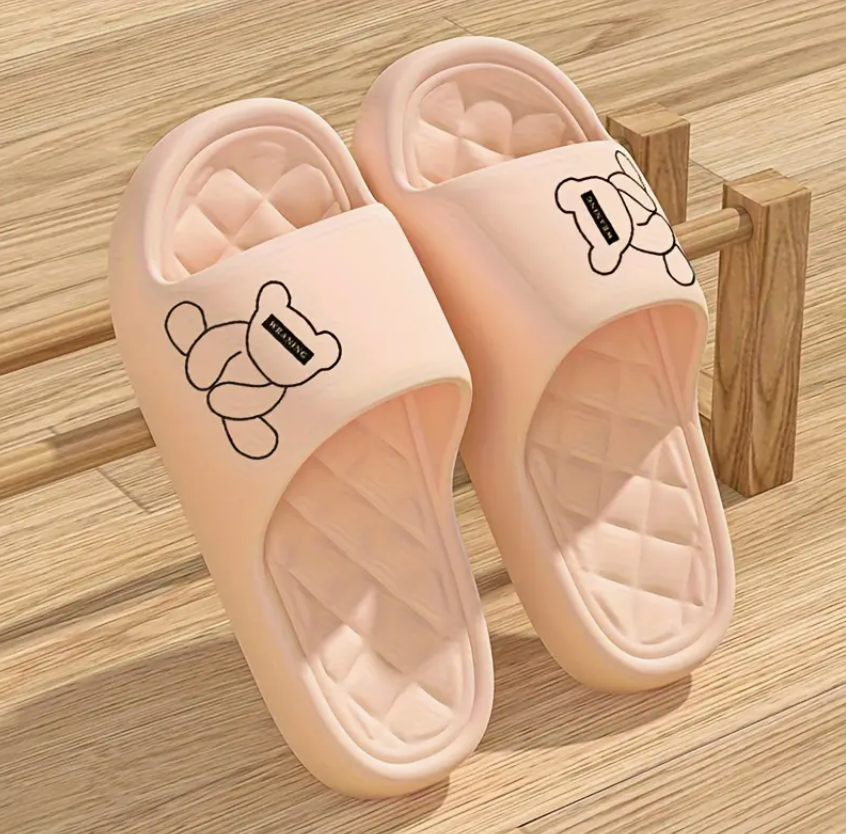 Bear Comfortable Easy Slip On Slides