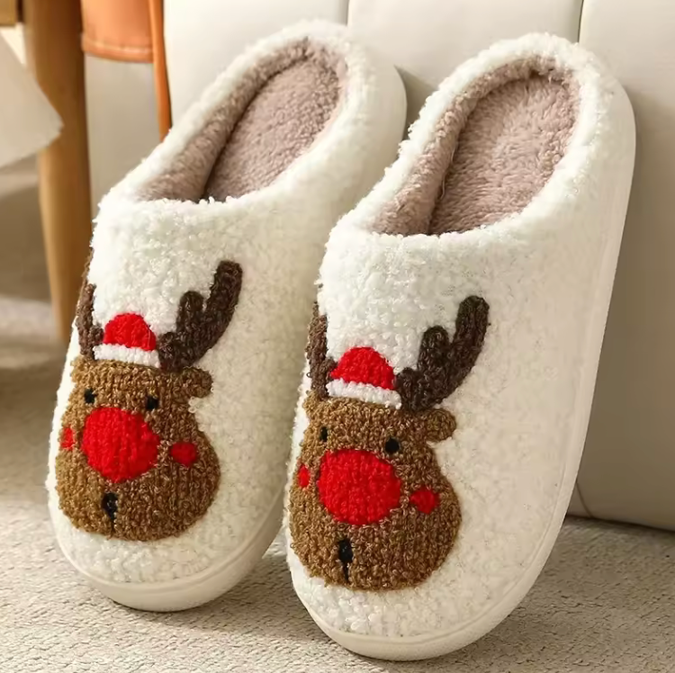 Cozy Christmas Holiday Slippers