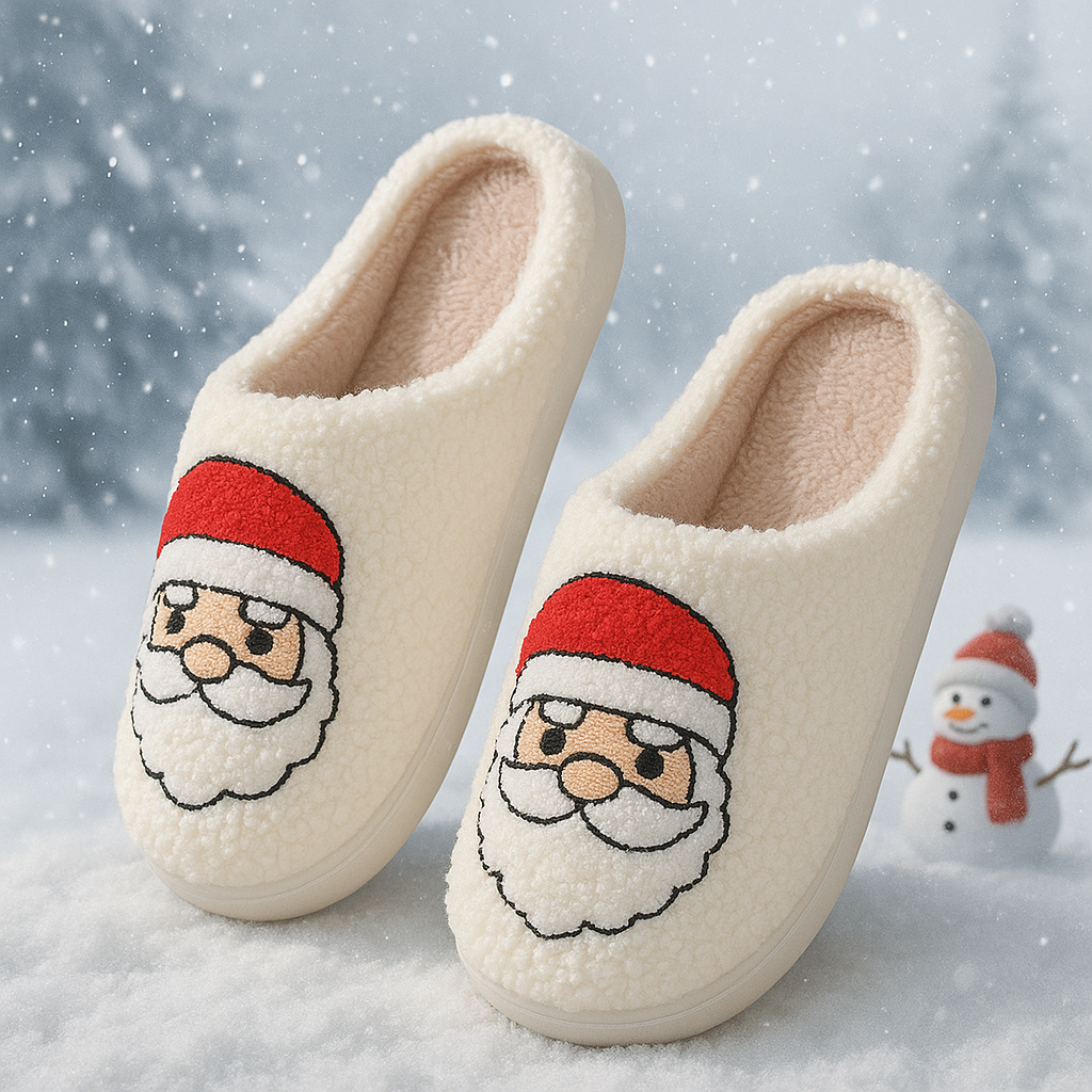 Cozy Christmas Holiday Slippers
