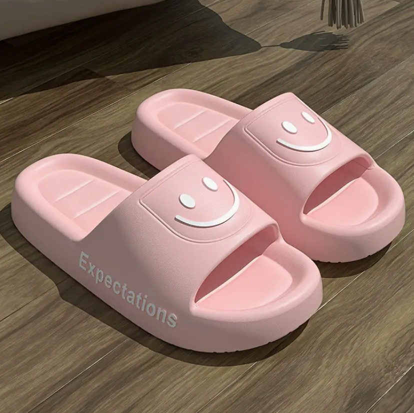 Cartoon Smile Comfortable Slip Ons