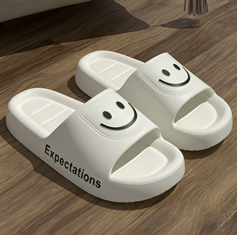 Cartoon Smile Comfortable Slip Ons