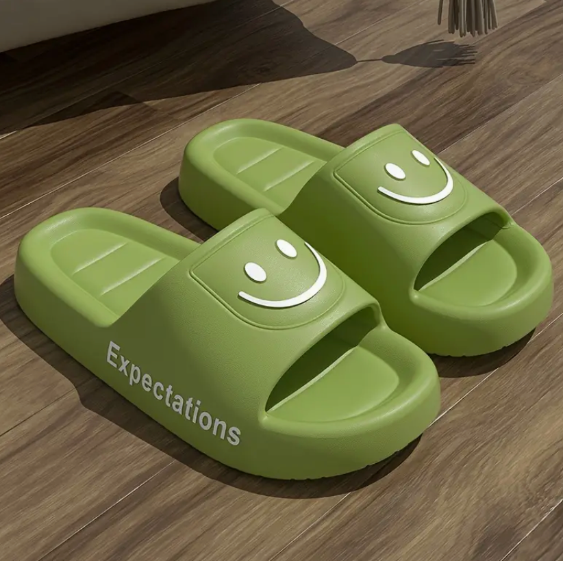 Cartoon Smile Comfortable Slip Ons