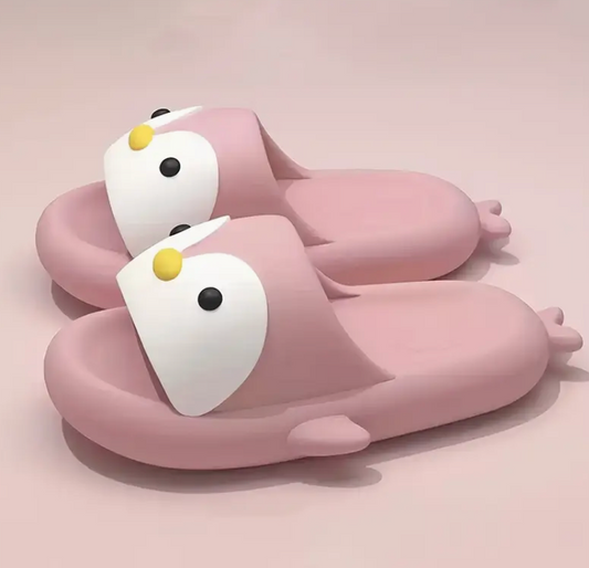 Adorable Penguin Slip-On Slides