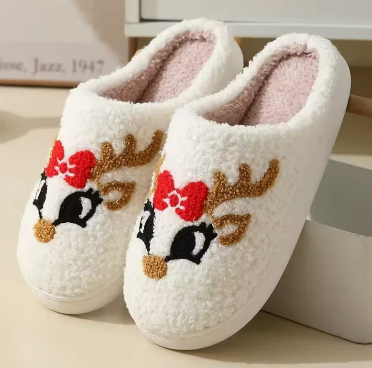 Cozy Christmas Holiday Slippers